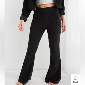 Aerie Groove-On Rib Velour Flare Pant size M Tall
